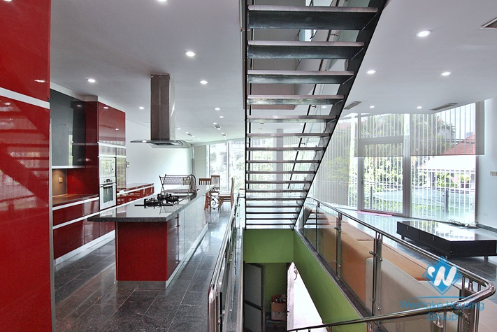 Unique roof-top swimming pool house for rent in Tay Ho, Hanoi 